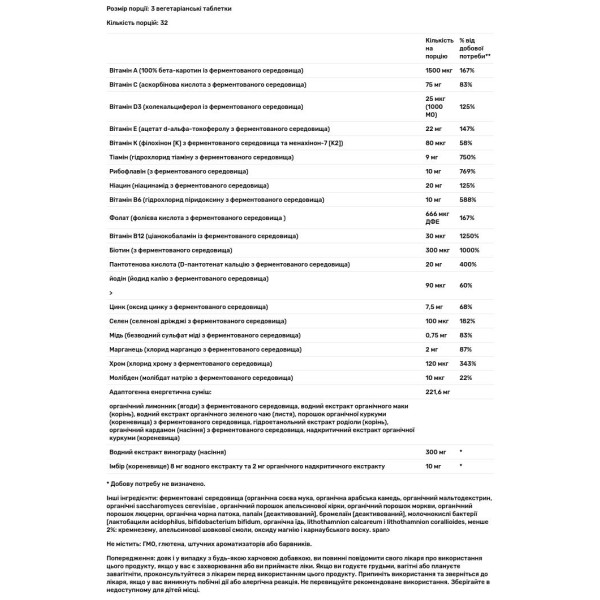 Мультивітаміни, Multivitamin, New Chapter, ідеальна енергія, 96 вегетаріанських пігулок