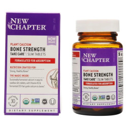 Комплекс для кісток, New Chapter Bone Strength Take Care, 30 тонких таблеток