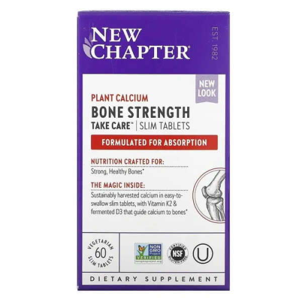 Комплекс для здоров'я кісток, Bone Strength, New Chapter, 60 мінітаблеток