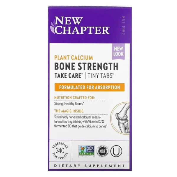 Комплекс для здоров'я кісток, Bone Strength, New Chapter, 240 мінітаблеток