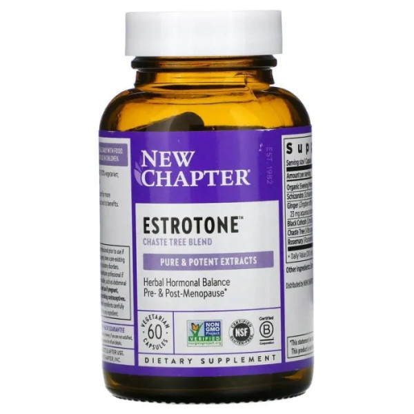 Естротон, Estrotone, New Chapter, 60 капсул
