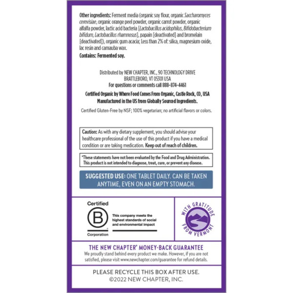 Мультивітаміни для чоловіків 55+, Man's Multivitamin, New Chapter, 1 на день, 24 таблетки