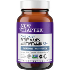 Мультивітаміни для чоловіків 55+, New Chapter Man's Multivitamin, 1 на день, 48 таблеток