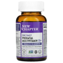 Мультивітаміни для вагітних 35+, One Daily Prenatal Multivitamin 35+ New Chapter, 30 вегетаріанських таблеток
