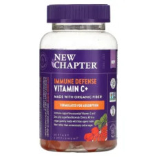 Вітамін C для імунітету жувальний, цитрус Immune Defense Vitamin C+ New Chapter, 60 жувальних цукерок