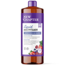 Мультивітаміни для всієї родини рідкі, New Chapter Vegan Liquid Multivitamin for Whole Family, веганські, смак ягідний мікс, 887 мл