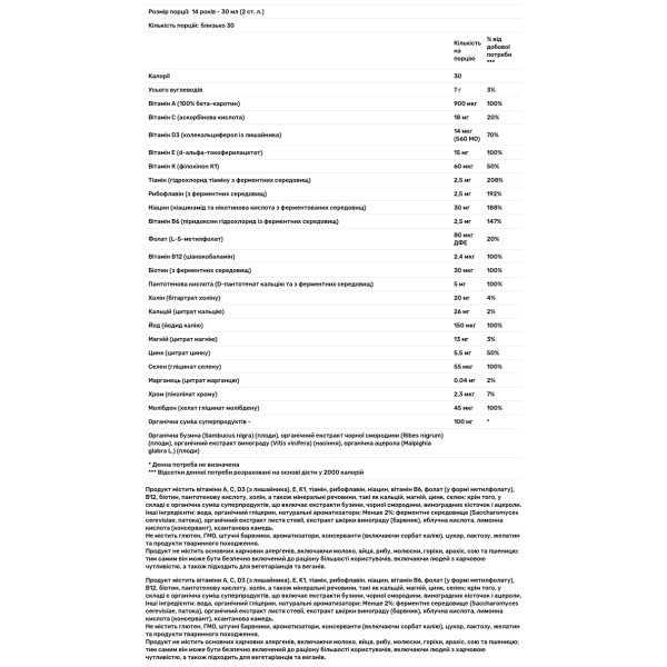 Мультивітаміни для всієї родини, Vegan Liquid Multivitamin for Whole Family, New Chapter, рідкі, веган, ягідний мікс, 887 мл