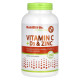 Вітаміни C + D3 та цинк, Vitamin C + D3 & Zinc, NutriBiotic, Immunity, 250 капсул
