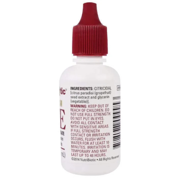 Екстракт грейпфрутової кісточки, концентрат, Grapefruit Seed Extract, NutriBiotic, рідина, 29,5 мл
