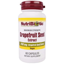 Екстракт кісточок грейпфрута 250 мг, для веганів, Grapefruit Seed Extract NutriBiotic, 60 капсул