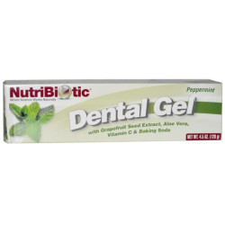 Зубний гель, м'ята перцева, NutriBiotic Dental Gel, 128 г