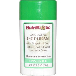 Дезодорант тривалої дії, без запаху, Deodorant NutriBiotic, 75 г