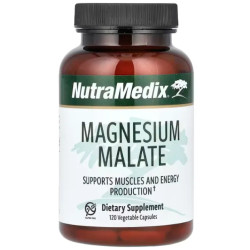 Магний малат, NutraMedix Magnesium Malate, 120 растительных капсул
