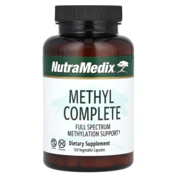 В-комплекс, підтримка повного спектру метилювання, Methyl Complete, NutraMedix, 120 вегетаріанських капсул