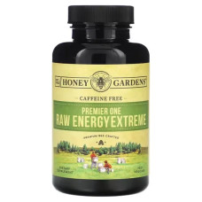Енергія без кофеїну, Honey Gardens Raw Energy Extreme, 100 рослинних капсул
