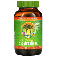 Спіруліна 3 г, Nutrex Hawaii Pure Hawaiian Spirulina, 180 таблеток