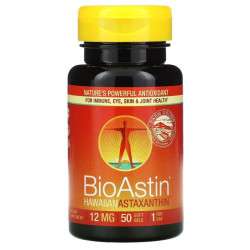 Астаксантин 12 мг, Nutrex Hawaii BioAstin, 50 гелевых капсул