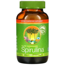 Спіруліна (м'ята) 1000 мг, Nutrex Hawaii Spirulina, чиста гавайська, 180 таблеток