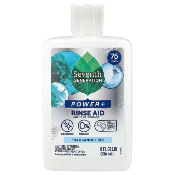 Ополіскувач для посудомийної машини, Rinse Aid, Seventh Generation, 236 мл