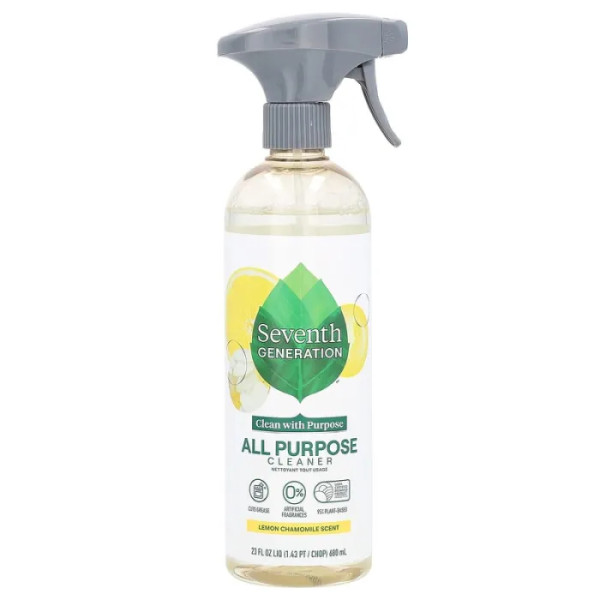 Засіб для чищення універсальний, All Purpose Cleaner, Seventh Generation, з ароматом лимона і ромашки, 680 мл
