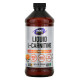 L-карнітин, L-Carnitine, Now Foods, Sports, рідкий, цитрус, 1000 мг, 473 мл
