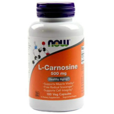 Карнозин 500 мг, Now Foods L-Carnosine, 100 вегетарианских капсул