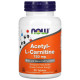 Ацетил карнитин, Acetyl-L-Carnitine, Now Foods, 750 мг, 90 таблеток