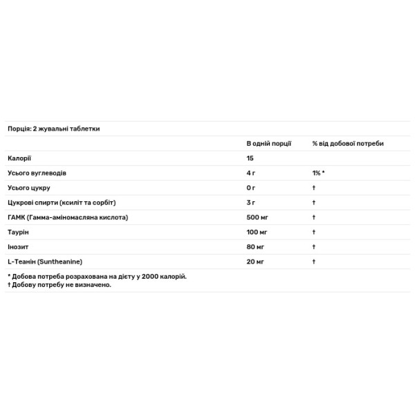 ГАМК, Гамма-аміномасляна кислота, GABA, Now Foods, апельсиновий смак, 90 жувальних таблеток