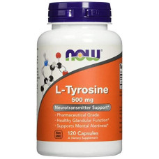 Тирозин 500 мг, Now Foods L-Tyrosine, 120 капсул