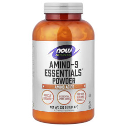 Амінокислоти в спорті, Now Foods Amino-9 Essentials, порошок, 330 г