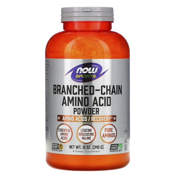 BCAA амінокислоти з розгалуженим ланцюгом, Amino Acid, Now Foods, Sports, порошок, 340 г