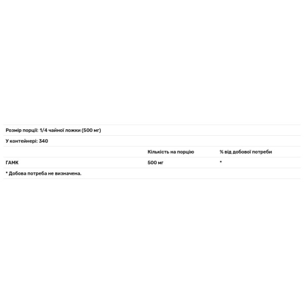 Гамма-аміномасляна кислота, GABA, Now Foods, чистий порошок, 170 г