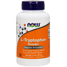 Триптофан 57 г, Now Foods L-Tryptophan, порошок