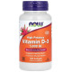 Вітамін D-3, Vitamin D-3, NOW Foods, високоефективний, 25 мкг (1000 МО), 360 гелевих капсул