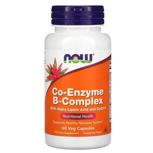 Вітаміни групи В, комплекс, Coenzyme B-Complex, Now Foods, 60 вегетаріанських капсул
