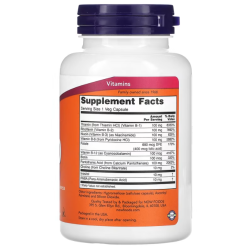 Комплекс В-100 для нервов, NOW Foods B-100, 100 вегетаріанських капсул