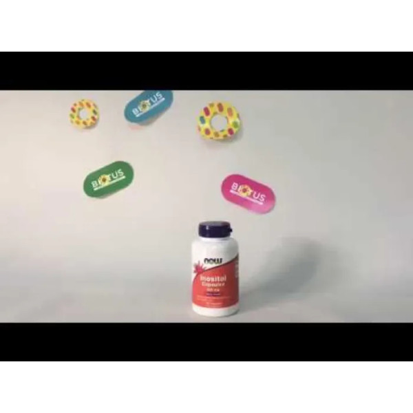 Инозитол, Inositol, Now Foods, 500 мг, 100 вегетарианских капсул