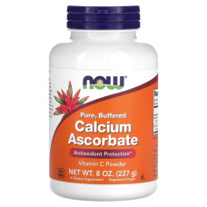 Вітамін С аскорбат кальцію, Now Foods Calcium Ascorbate, буферизований порошок, 227 г.