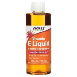 Витамин Е жидкий d-альфа-токоферол, Now Foods Vitamin E Liquid, 120 мл