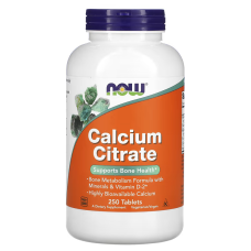Цитрат кальцію з мінералами, Now Foods Calcium Citrate, 250 таблеток