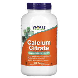 Цитрат кальция с минералами, Now Foods Calcium Citrate, 250 таблеток
