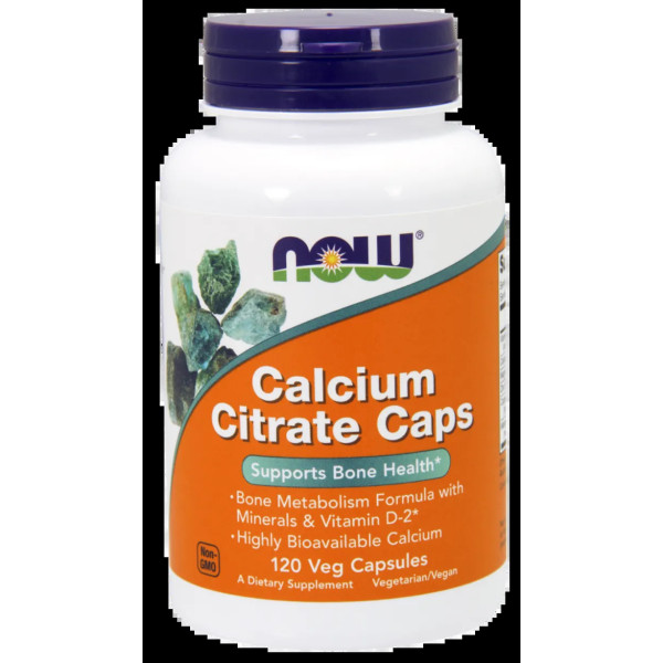 Цитрат кальцію з мінералами, Calcium Citrate, Now Foods, 120 вегетаріанських капсул