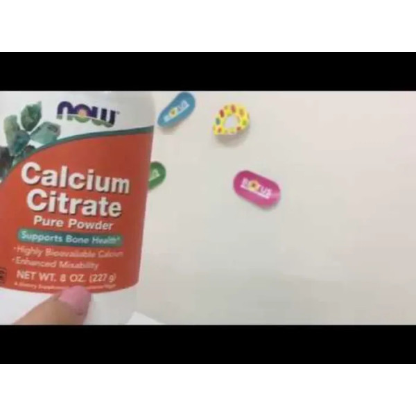 Цитрат кальцію, Calcium Citrate, Now Foods, порошок, 227 г