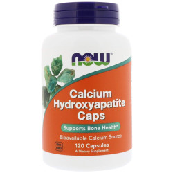 Кальций и фосфор в капсулах, Now Foods Calcium Hydroxyapatite, 120 капсул