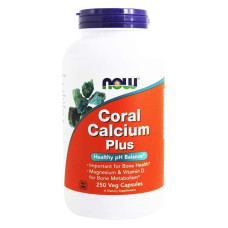 Кораловий кальцій плюс, Now Foods Coral Calcium Plus, 250 вегетаріанських капсул