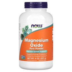 Магний оксид, Now Foods Magnesium Oxide, чистый порошок, 227 г.