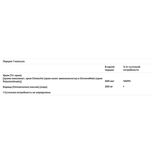 Хром, Tri-Chromium, Now Foods, 500 мкг, 180 вегетарианских капсул