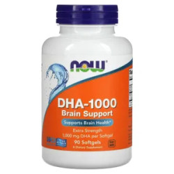 ДГК 1000 мг, DHA-1000 Now Foods, 90 гелевих капсул