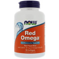 Червоний рис, омега, Q10, Now Foods Red Omega, 90 гелевих капсул