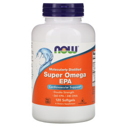 Супер Омега-3 360 ЕПК/240 ДГК, Now Foods Super Omega EPA, 120 гелевих капсул